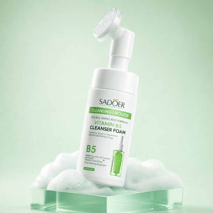 מוס ניקוי לפנים ויטמין B5 לעור מעורב ושומני