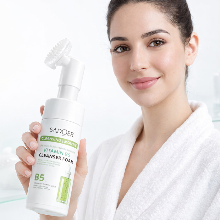 מוס ניקוי לפנים ויטמין B5 לעור מעורב ושומני