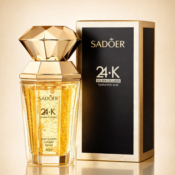סרום זהב 24K וקולגן לזוהר ולחות עמוקה
