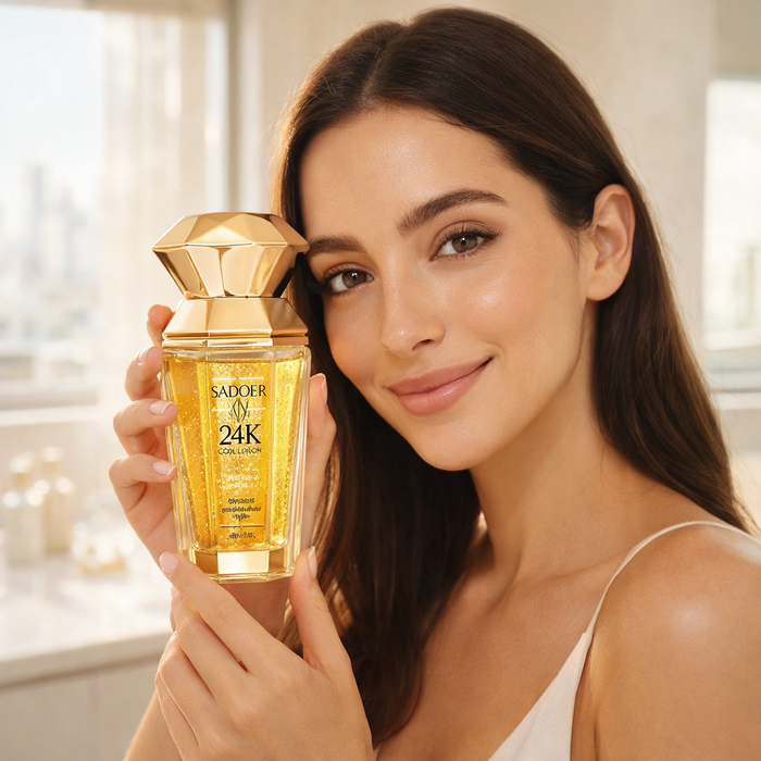 סרום זהב 24K וקולגן לזוהר ולחות עמוקה