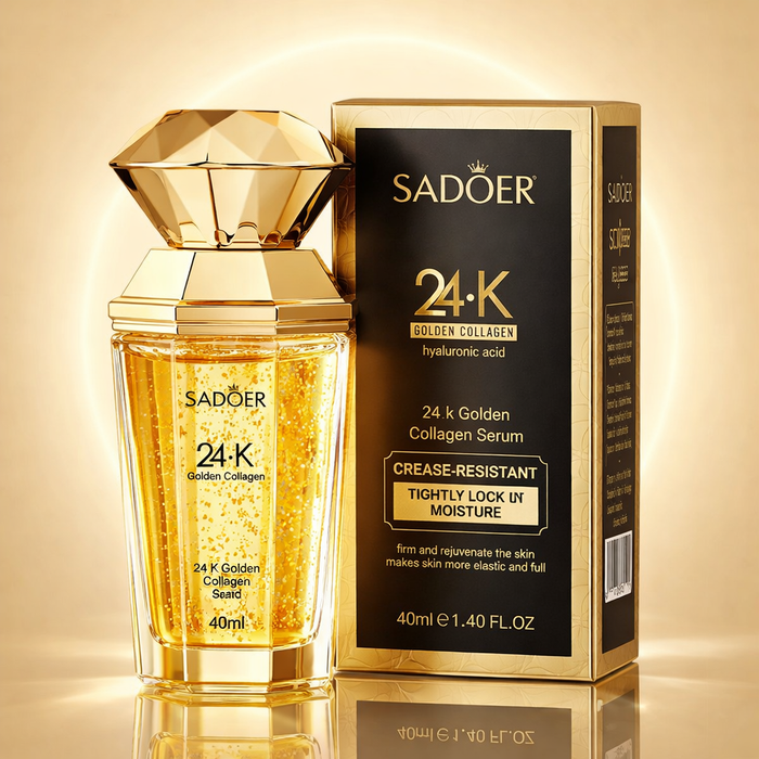 סרום זהב 24K וקולגן לזוהר ולחות עמוקה
