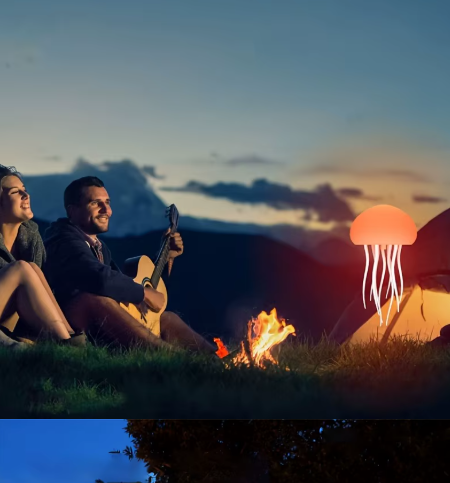 מנורת לילה מדוזה תאורה קסומה לאווירה מושלמת