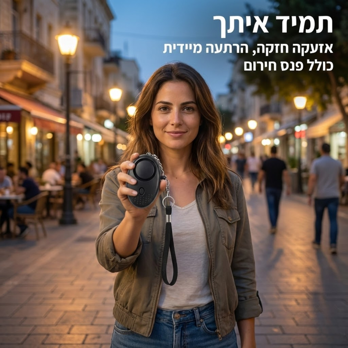 מחזיק מפתחות אזעקה אישית