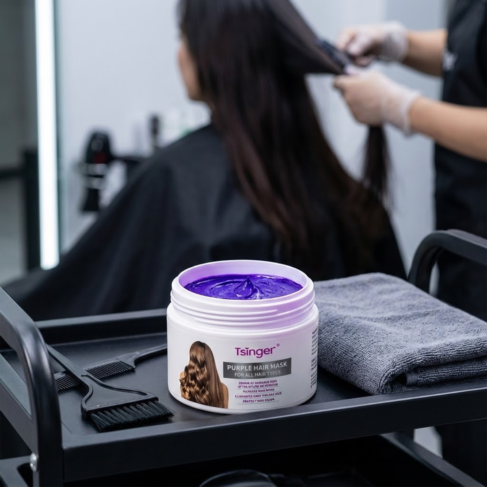 מסכת קרטין סגולה להחלקה