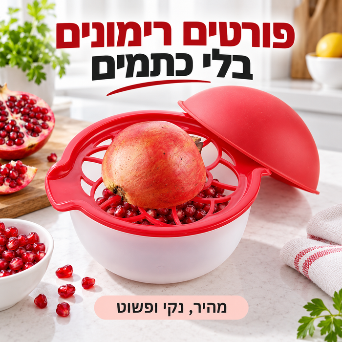 כלי סיליקון לפריטת רימונים