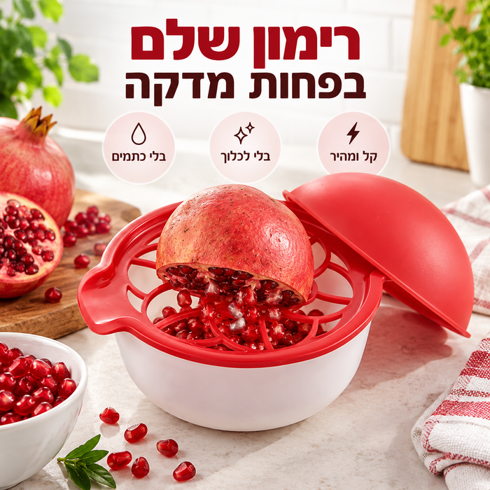 כלי סיליקון לפריטת רימונים