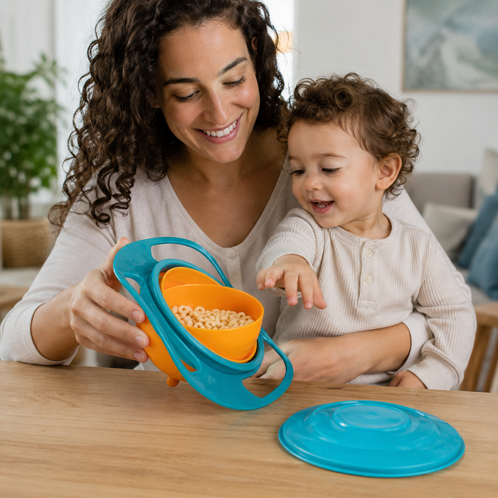 קערת הפלא המסתובבת לתינוקות ללא שפיכת אוכל