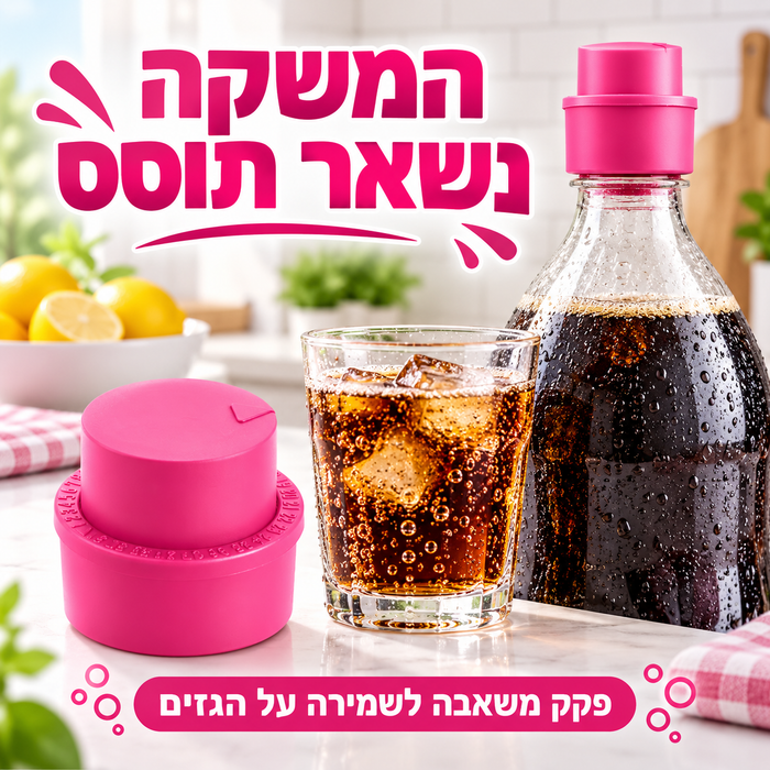 פקק לבקבוקי שתייה מוגזת