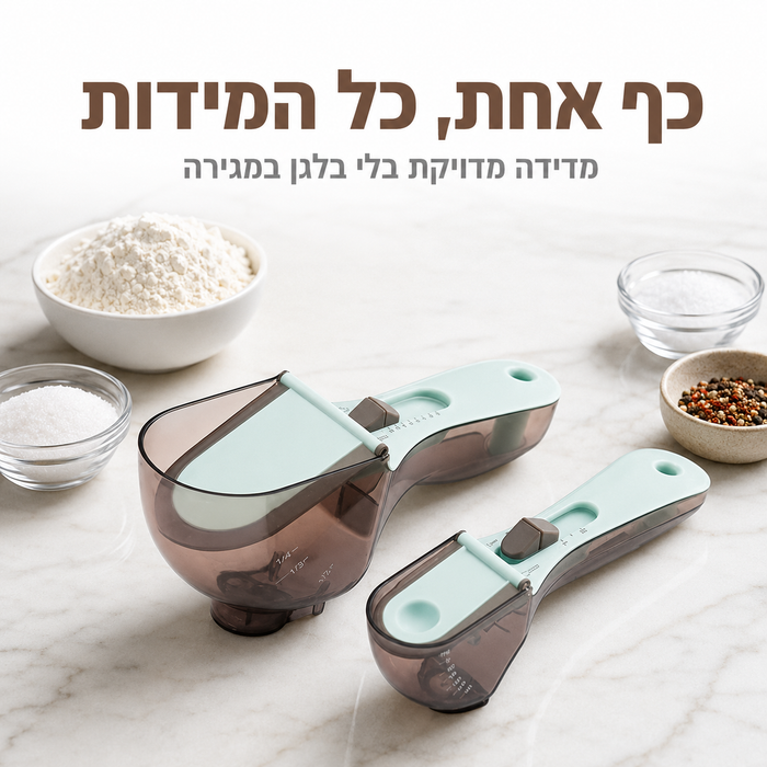 כף מדידה מתכווננת חכמה