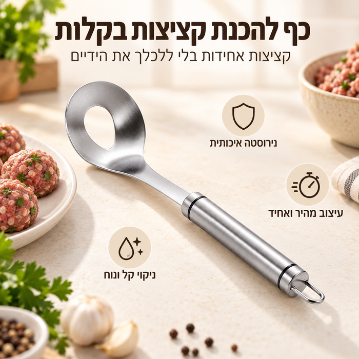 כף להכנת קציצות בקלות