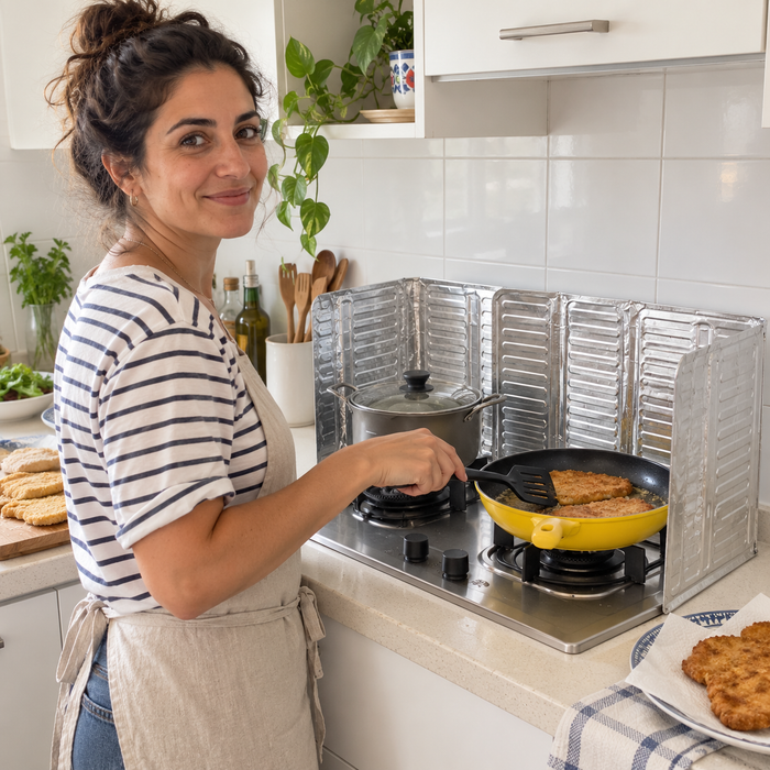 מגן כיריים מפני התזות בזמן הבישול