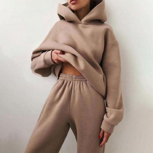 Two Piece Set Casual Oversized Female Sports.